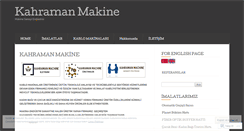 Desktop Screenshot of kahramanmachine.com