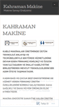 Mobile Screenshot of kahramanmachine.com