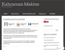 Tablet Screenshot of kahramanmachine.com